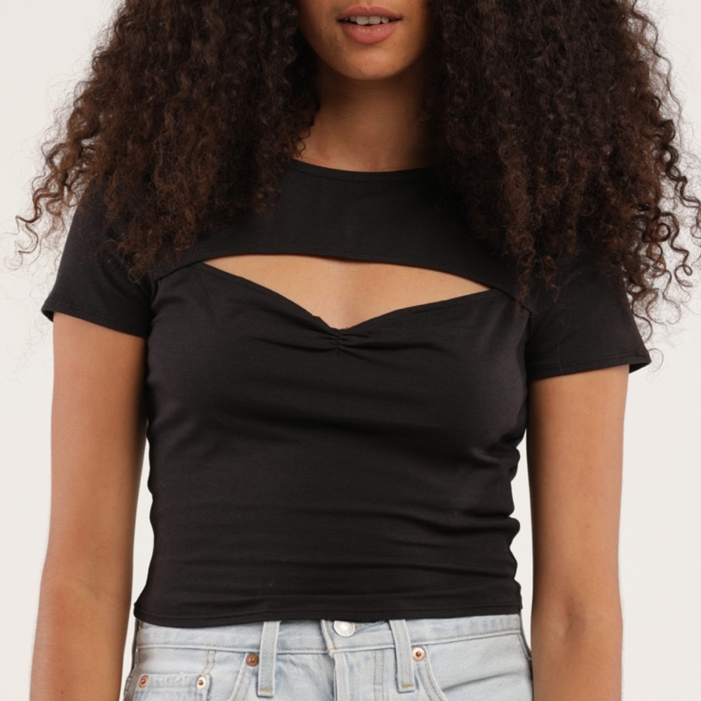 RVCA Womens Cropped Ballet Top Size Medium
